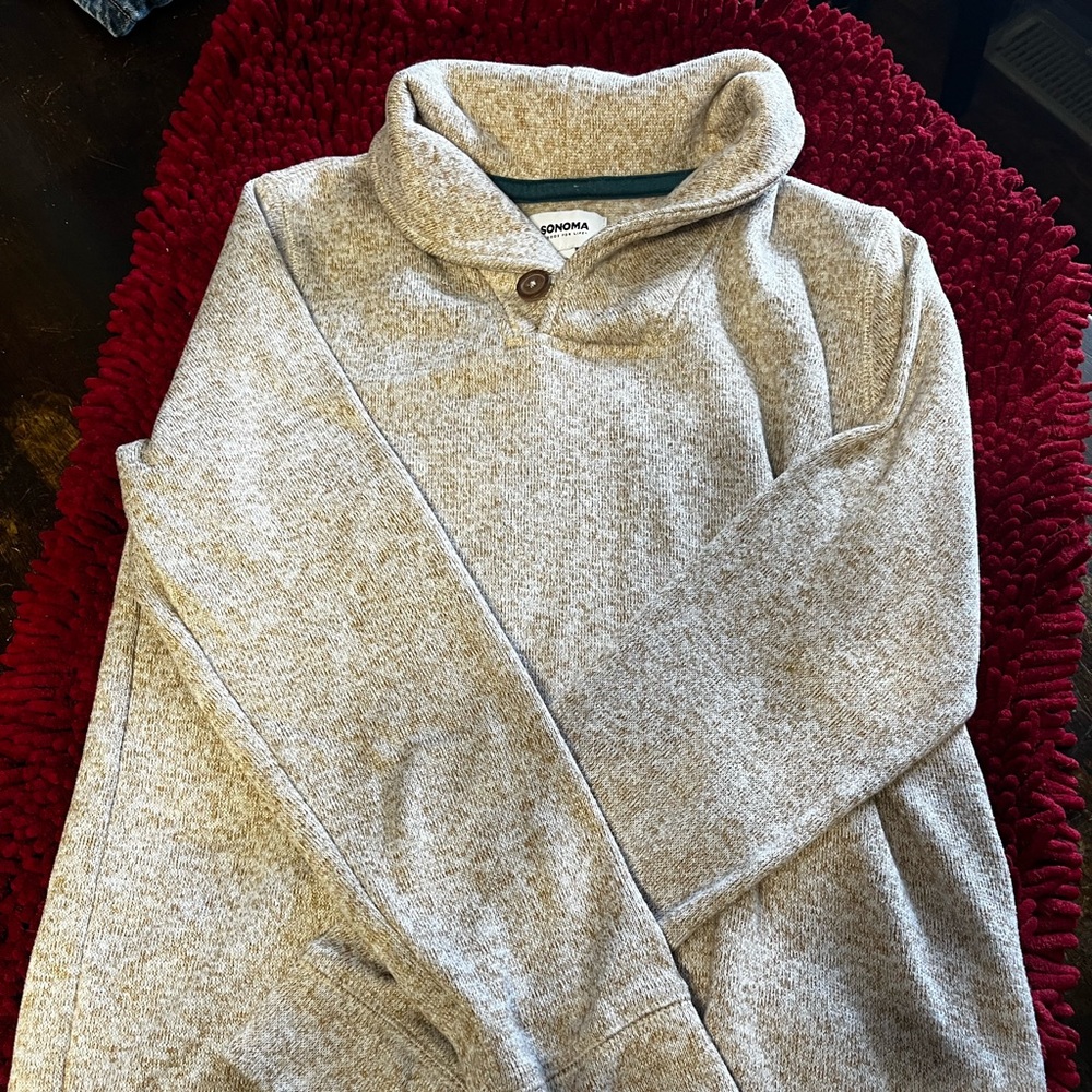 Sonoma Heather Gray Kids Crewneck Sweater